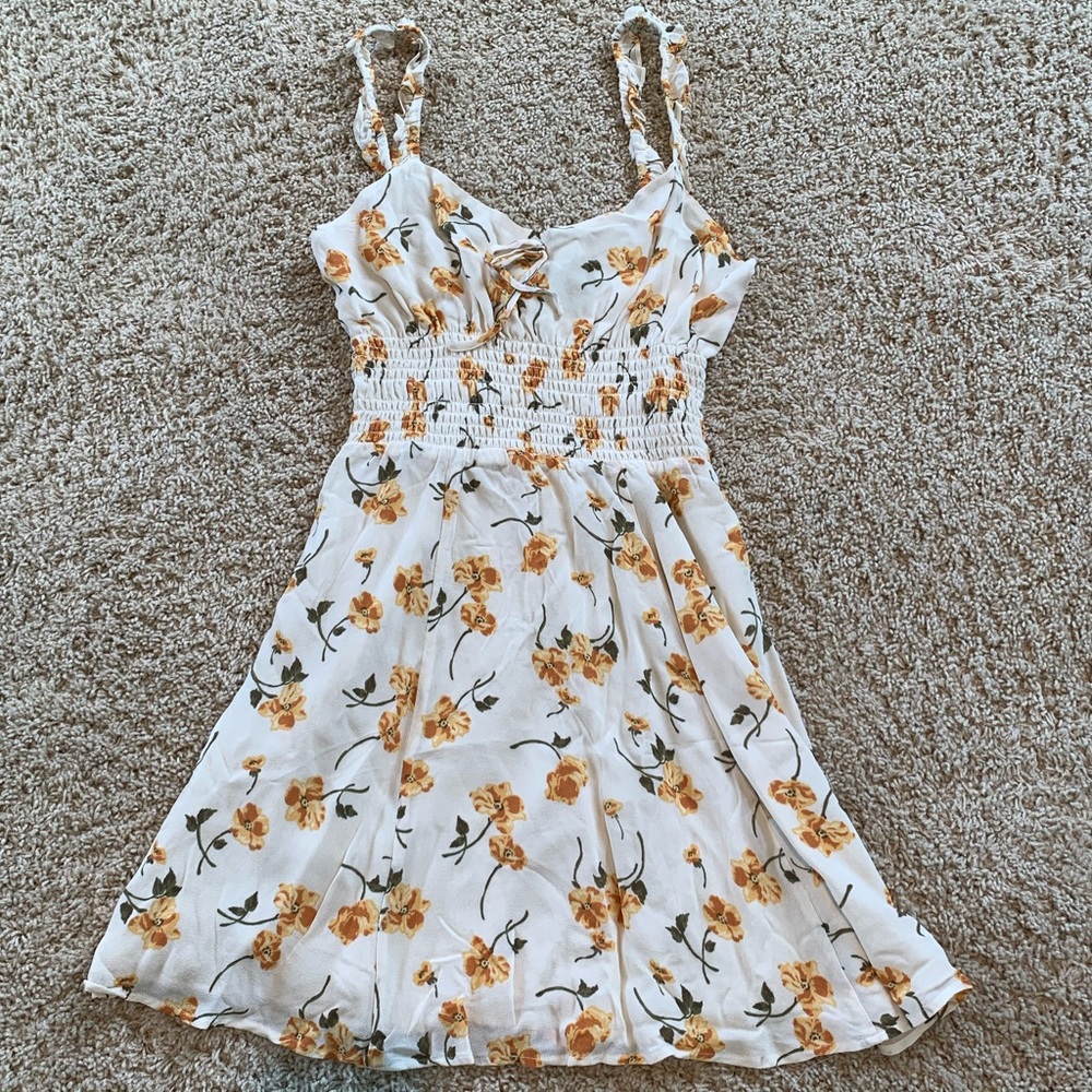 Reformation Elyse Mini Dress in Limonada